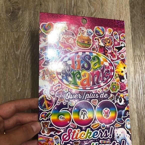 FREE WITH ANY PURCHASE LISA FRANK Authentic 600pc Sticker Book 5 pages 🌈 - Picture 9 of 11